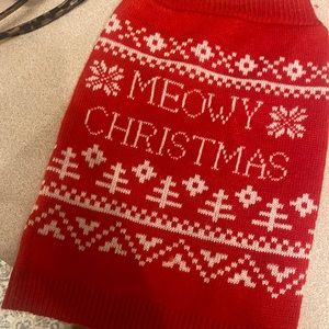 Meow Christmas Cat Sweater